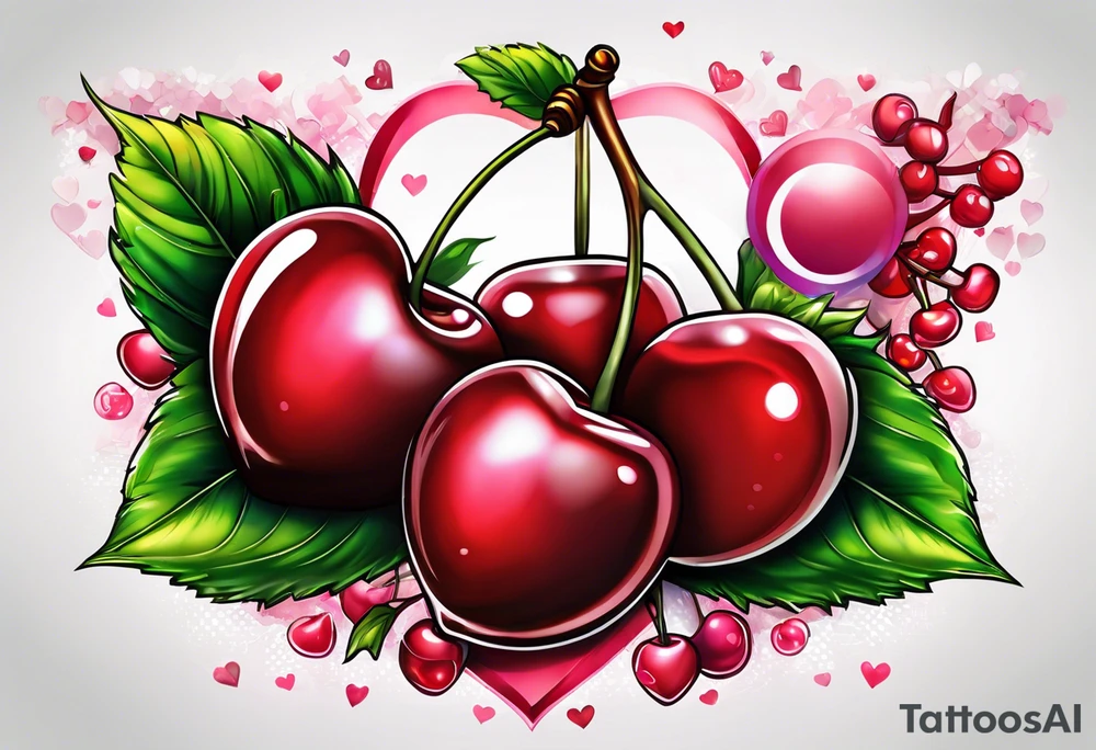 Cherry love tattoo idea