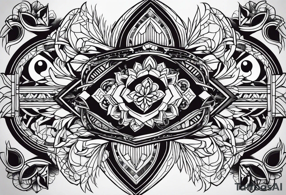Два пистолета на рёбрах tattoo idea