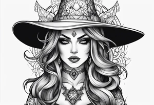 Gothic toon like neo transgender greydcslr witch demon tattoo idea