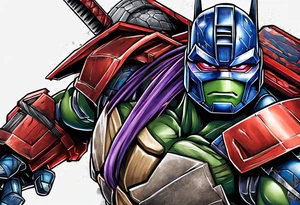 Optimus prime, ninja turtles tattoo idea