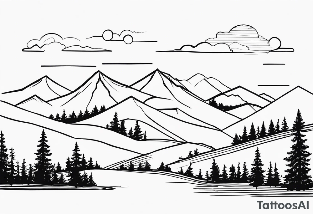 Ten mile range tattoo idea