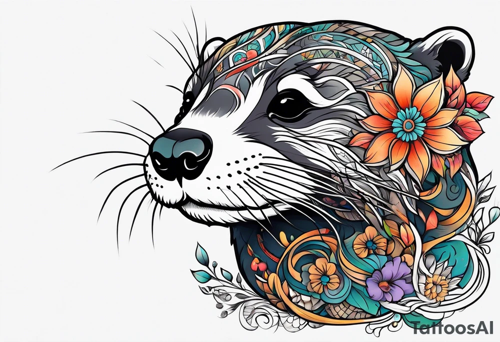 Hippie Otter tattoo idea