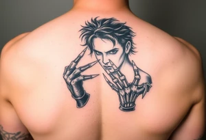 Edward scissorhands reflection off his scossorhands tattoo idea