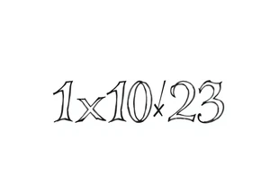 1x10^23 tattoo idea