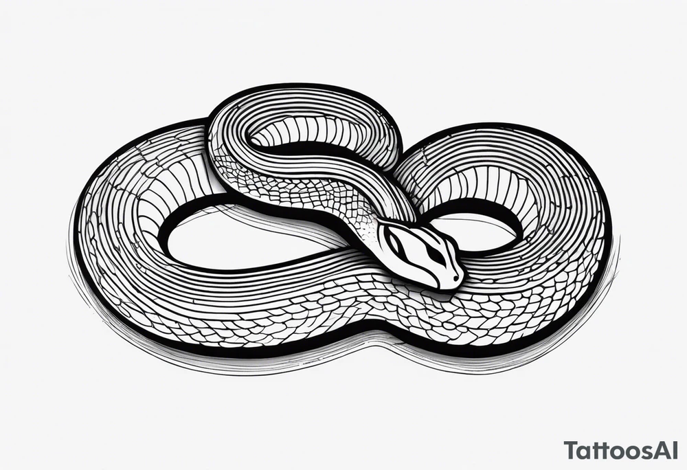 small snake tattoo idea