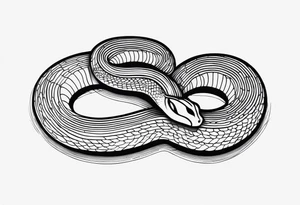 small snake tattoo idea