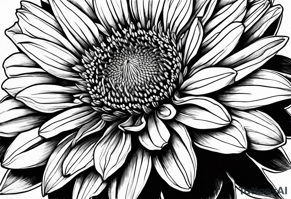 Indian blanket flower tattoo idea