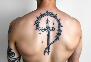 Crown of thorn Spiral wrap sleeve
 include God First + cross in the wrap tattoo idea