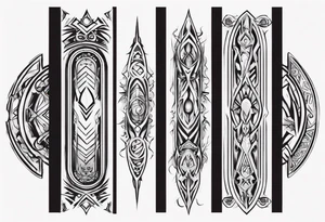 portal door frame tattoo idea