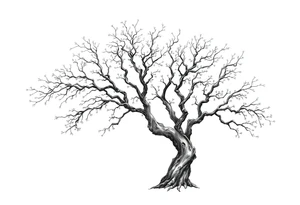 Bäume aus schattierungen tattoo idea