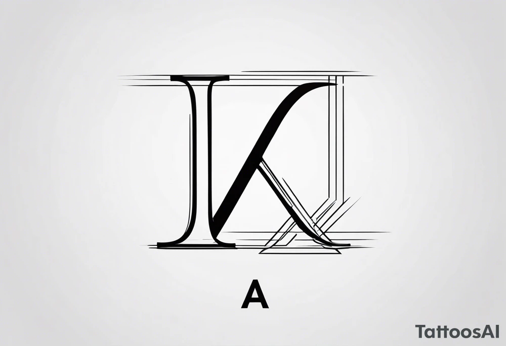tattoo that includes the letters: A, K, E, O tattoo idea