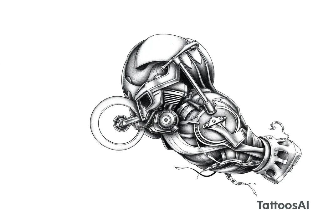 Motoryzacja kobiety hazard tattoo idea