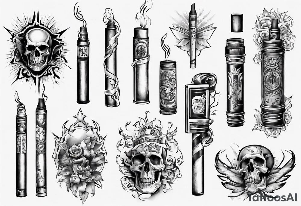 cigarette tattoo idea