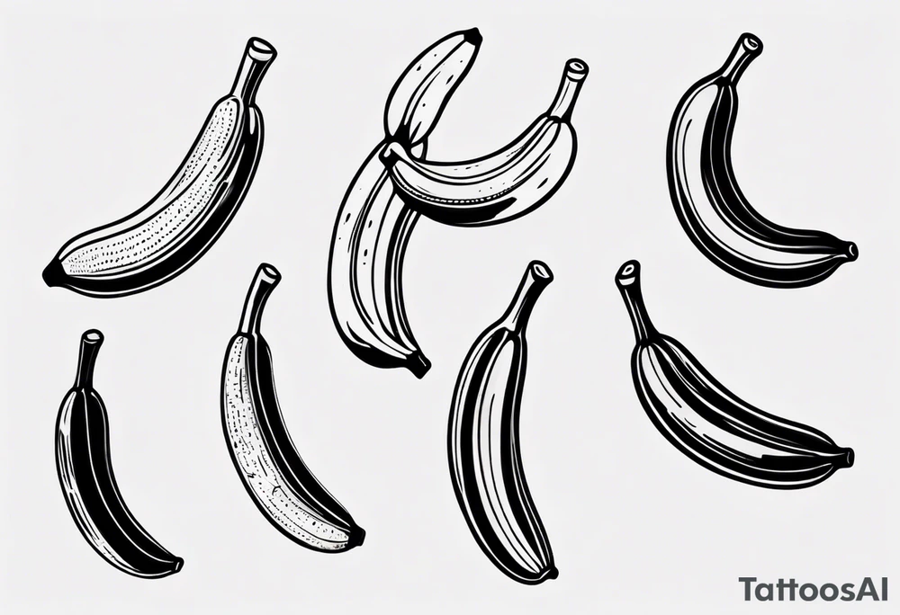 Banana tattoo idea