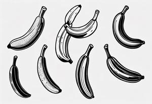 Banana tattoo idea