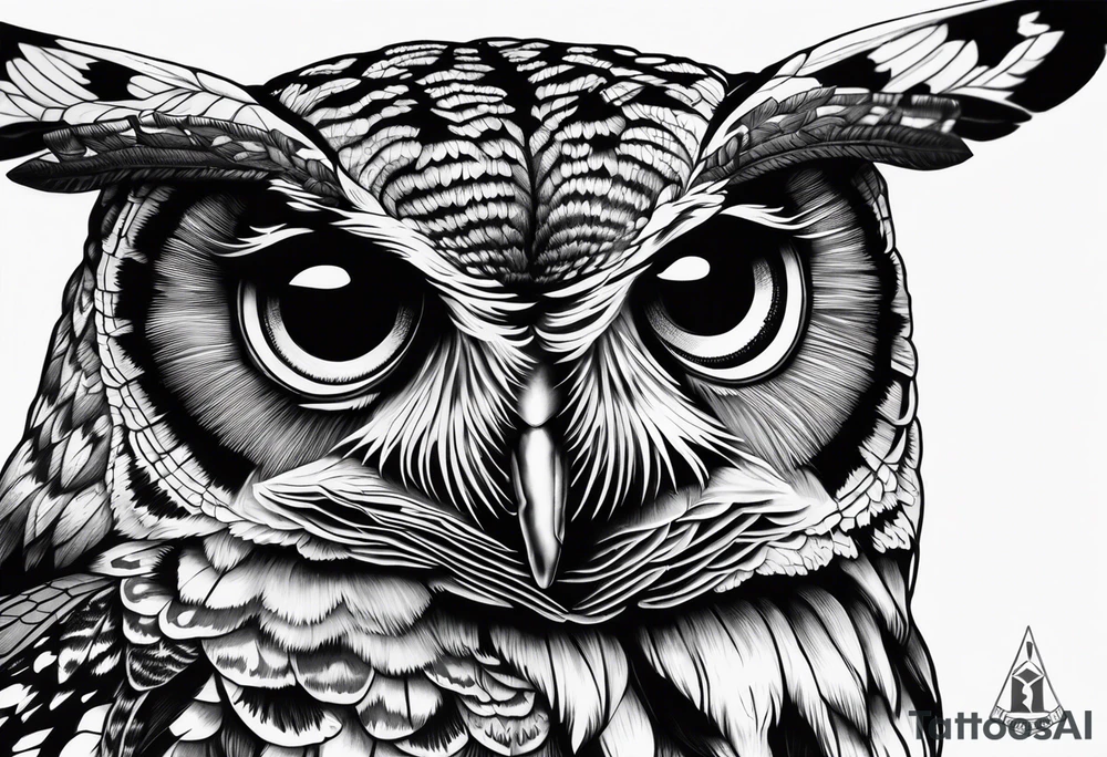 Dead head moth with owl eyes tattoo idea