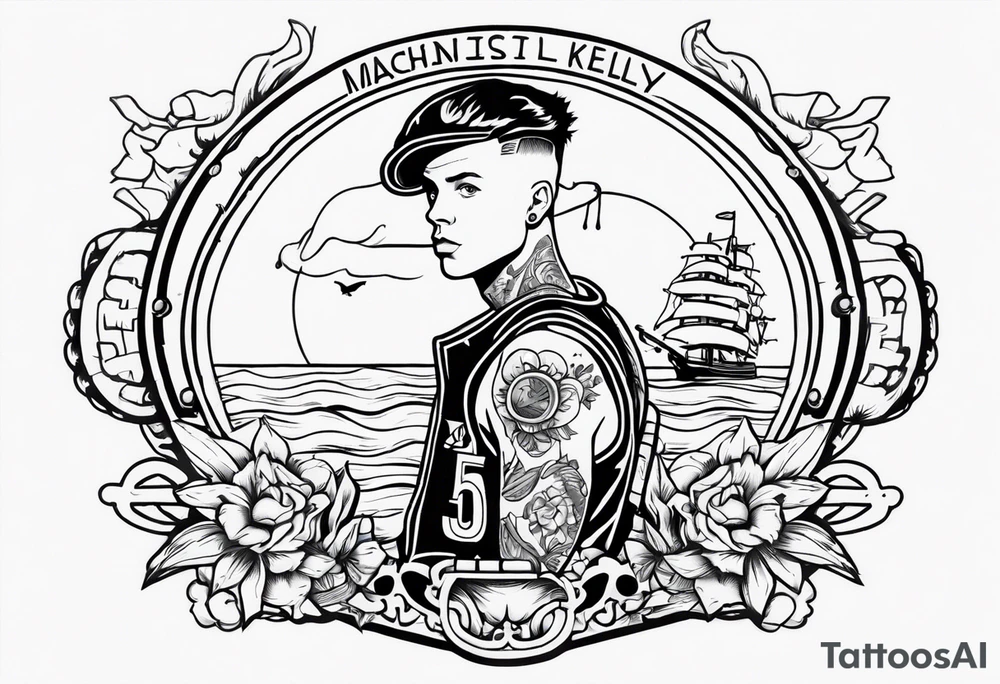 MachineGunKelly as a sailor boy tattoo idea