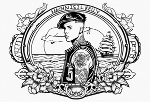 MachineGunKelly as a sailor boy tattoo idea