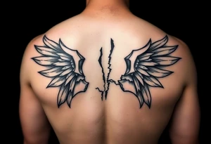 3d broken tattoo idea
