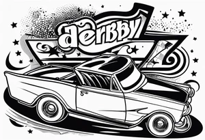 Derby car tattoo idea