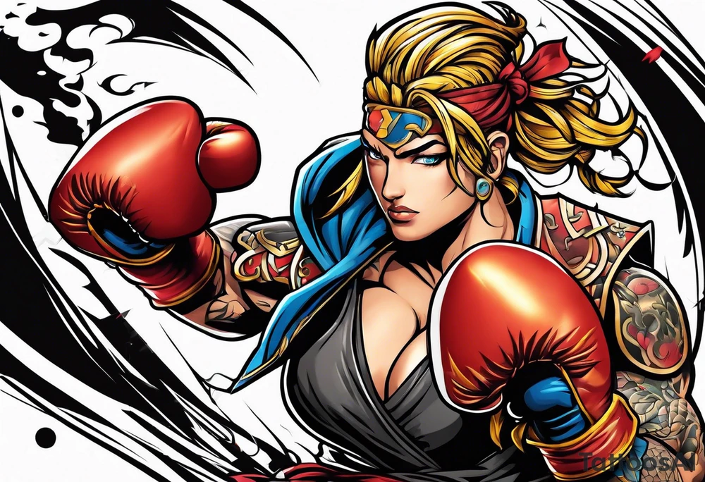 Fight tattoo idea