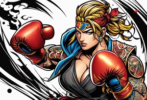 Fight tattoo idea