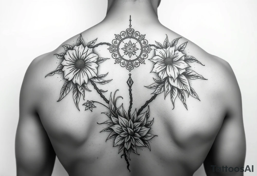 Sexy full back tattoo garden of eden⁹ tattoo idea