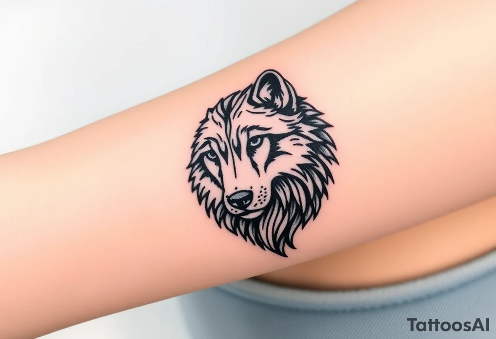 Wolf tattoo idea