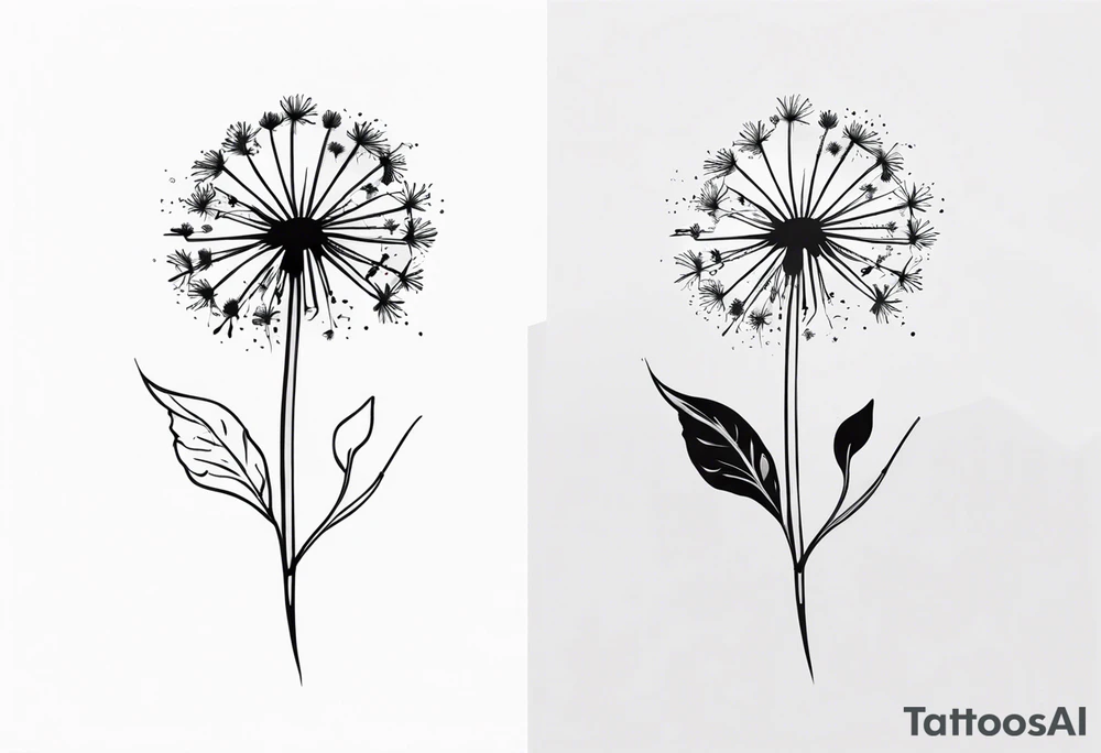 dandelion tattoo idea