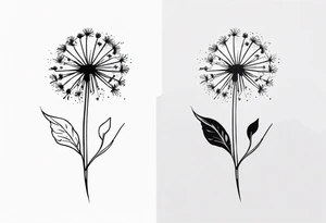 dandelion tattoo idea