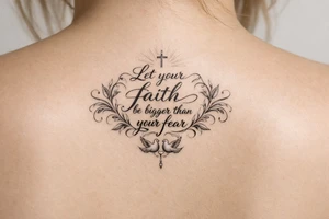 Let your faith be bigger than saying tattoo idea