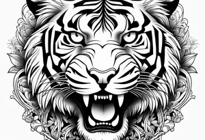 tiger mountain tattoo idea
