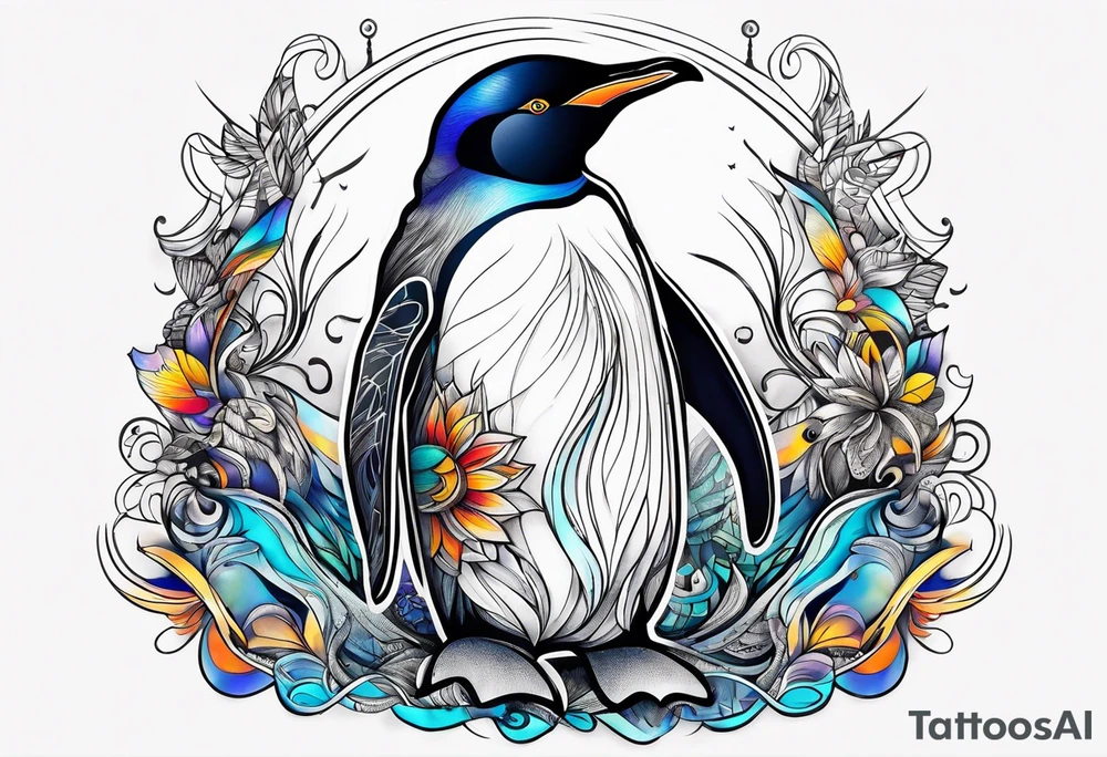 Penguin tattoo idea