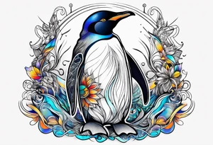 Penguin tattoo idea