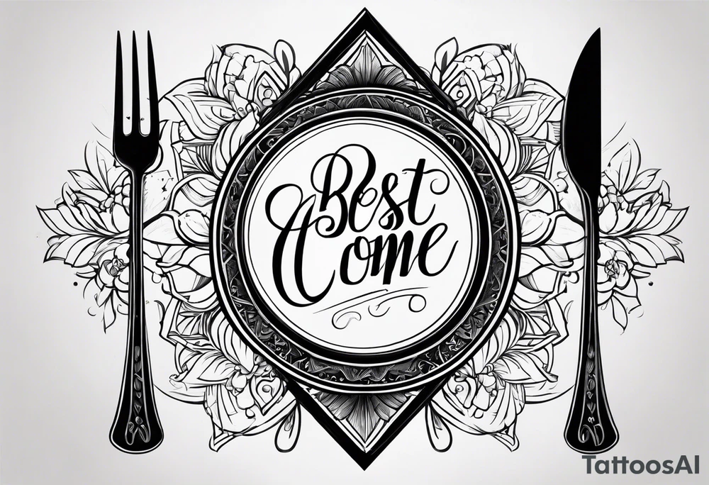 fork
the best is yet to come tattoo idea