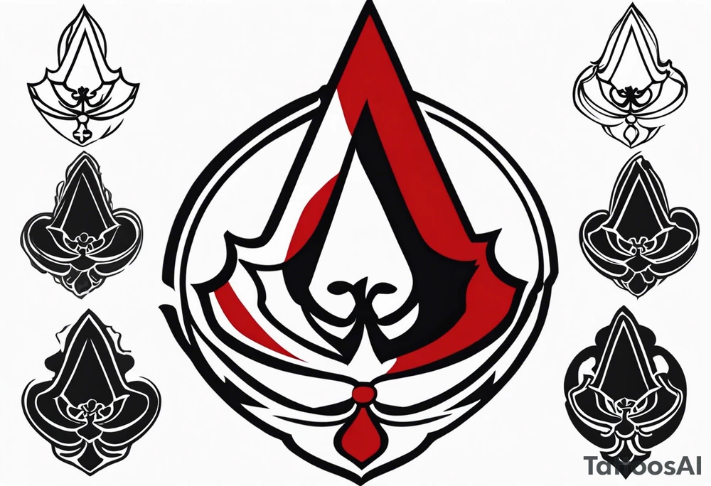 New Orleans assassins creed symbol but add a jolly roger tattoo idea