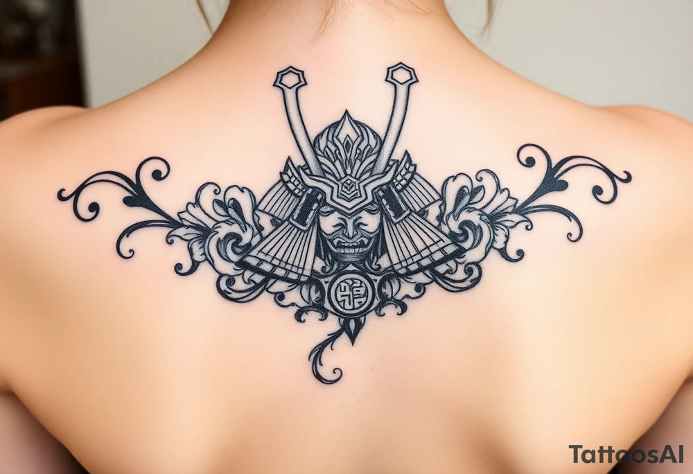 Japanese samurai tattoo idea