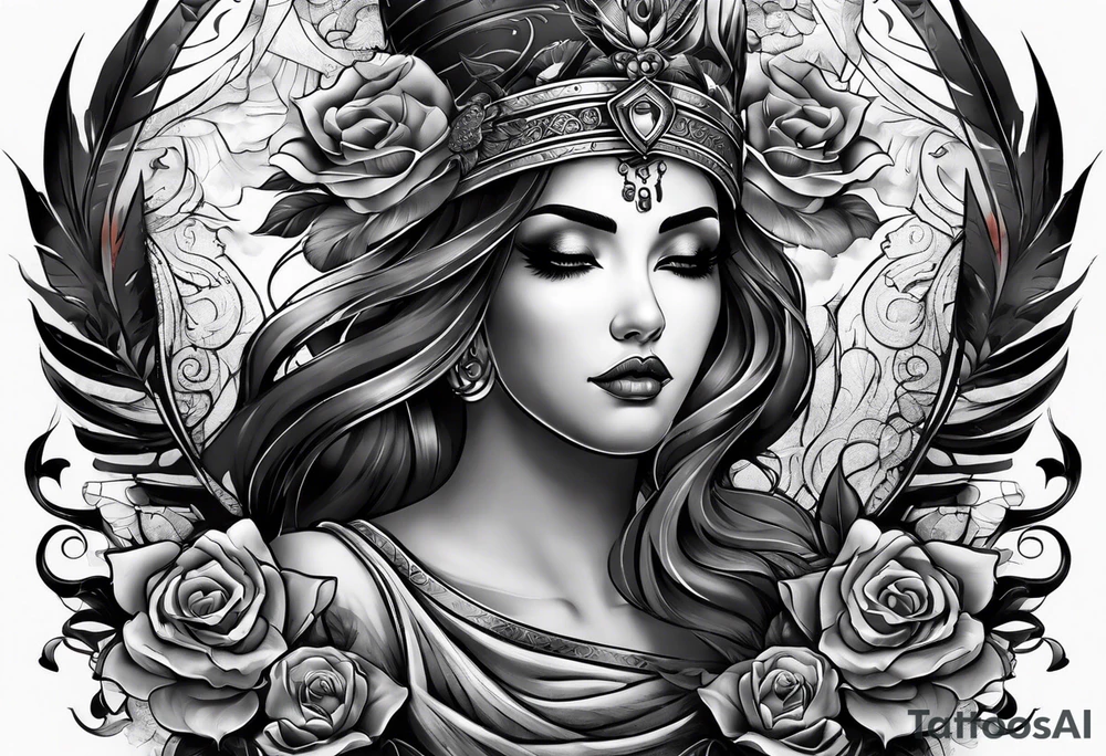 Tomb with smoke tattoo idea