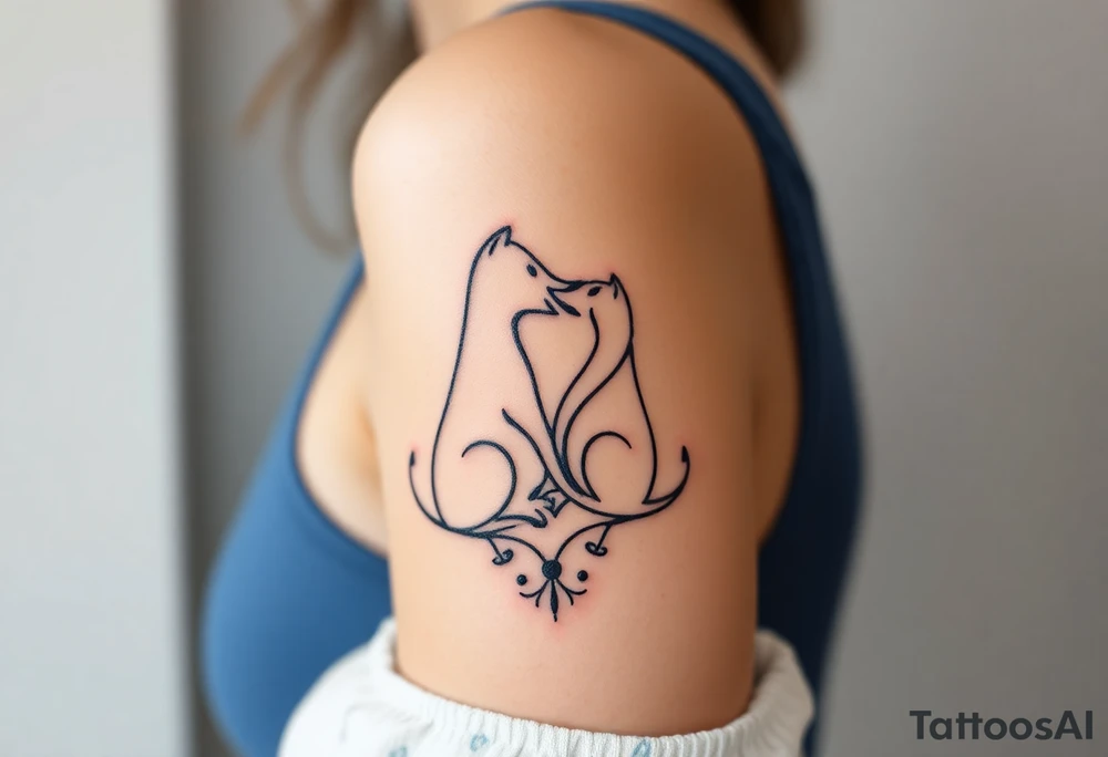Pet bond tattoo idea