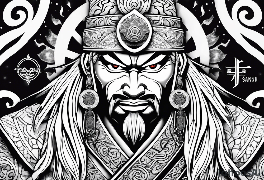 Jiraiya of the legendary sannin tattoo idea