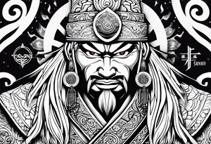 Jiraiya of the legendary sannin tattoo idea