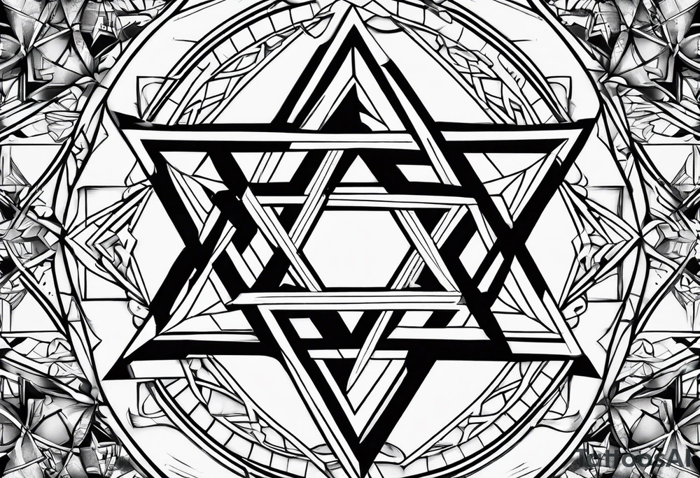 star of David tattoo idea