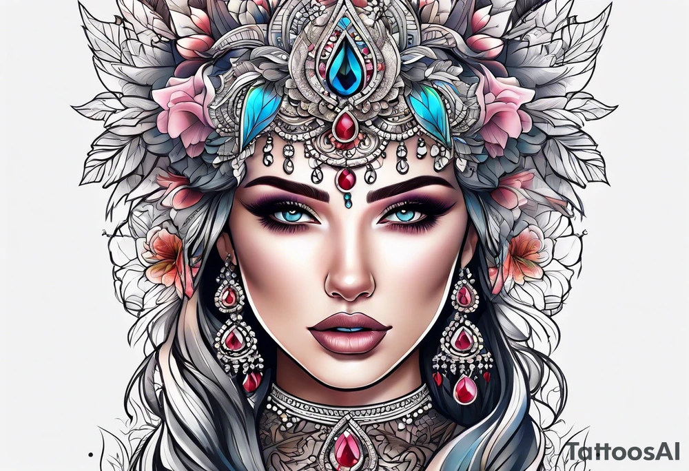 Beautiful wedding tattoo idea