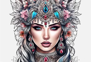 Beautiful wedding tattoo idea