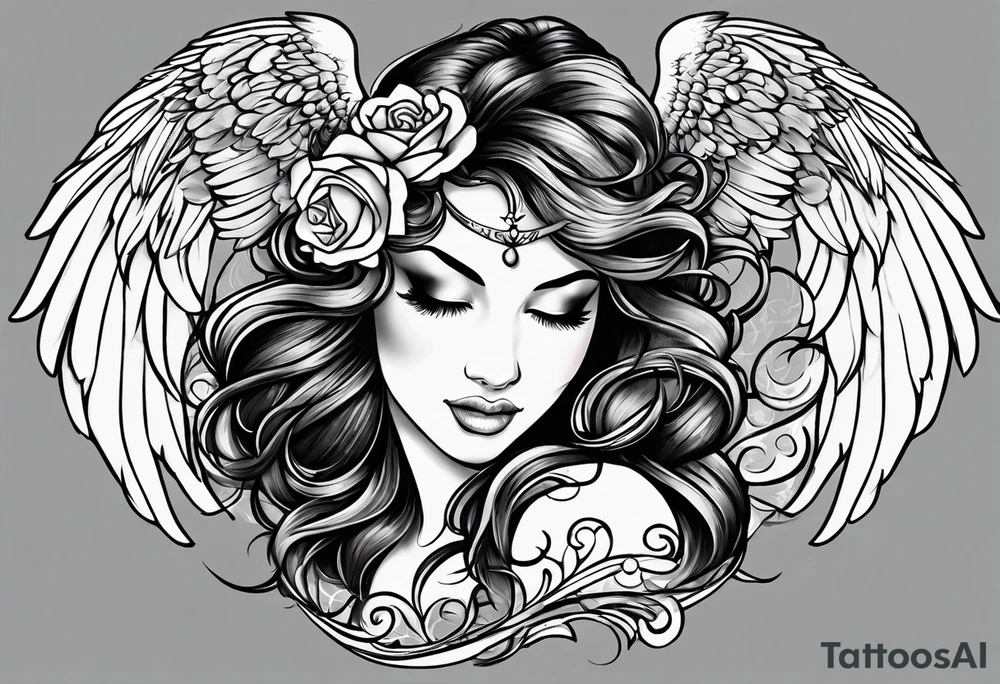 Angelic rememberence mom 12/3/1960-12/15/1995 tattoo idea