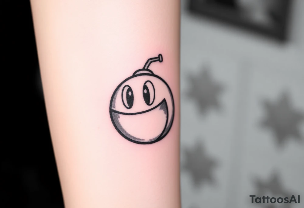 Bob-omb from mario with shading tattoo idea