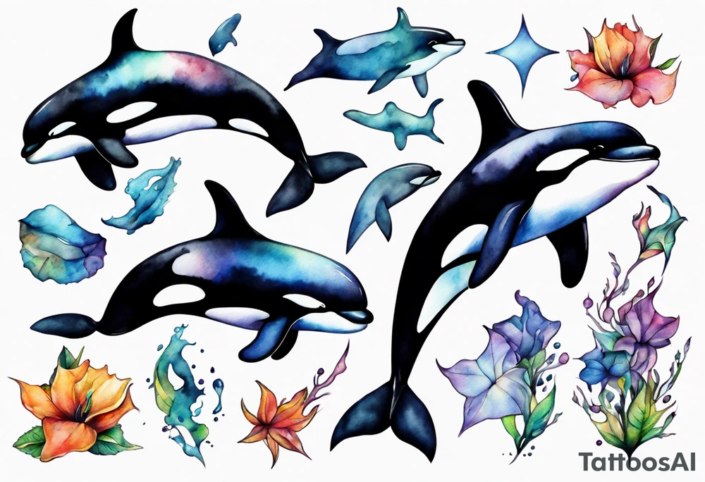 Orca tattoo idea