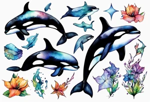 Orca tattoo idea