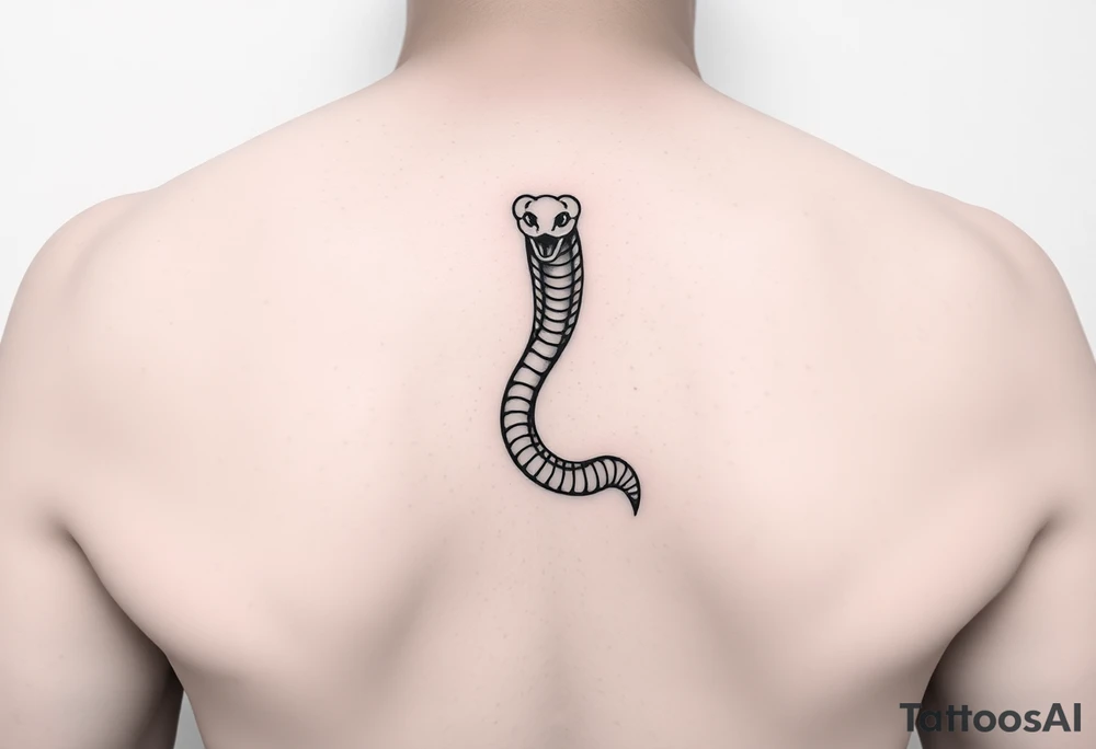 snake for a lower leg thats feminine simple but still distinctive tattoo idea