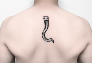 snake for a lower leg thats feminine simple but still distinctive tattoo idea